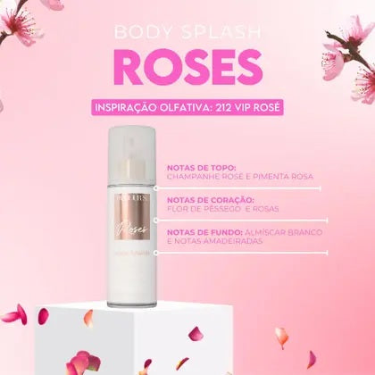 Body Splash Roses - Deo Colônia - Barbour's Beauty - 200 Ml - Spray
