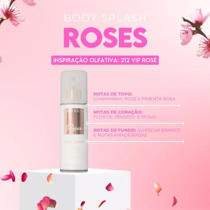 Body Splash Roses - Deo Colônia - Barbour's Beauty - 200 Ml - Spray