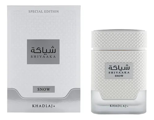 Perfume Árabe Shiyaaka Snow Khadlaj Perfumes Compartilhável