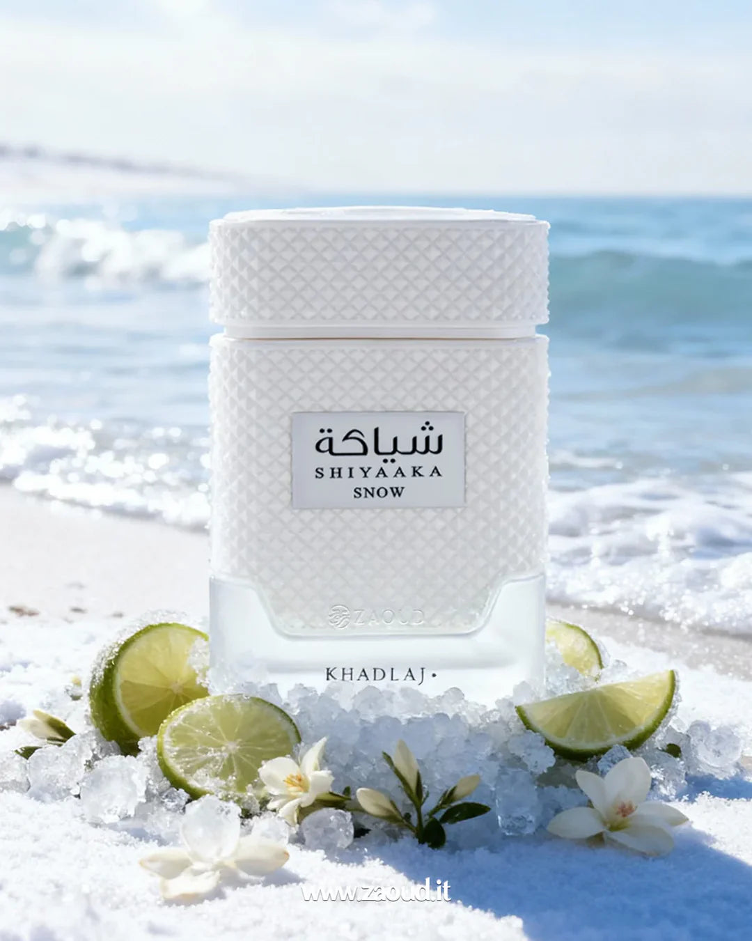 Perfume Árabe Shiyaaka Snow Khadlaj Perfumes Compartilhável