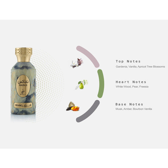 Khadlaj Perfumes Nefais Sharq Eau De Parfum Oriental 100ml